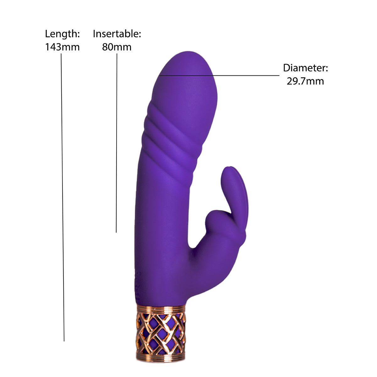 Secrets Oreiller Talk® - Sensuel – La baguette double thrusting de luxe - Violet