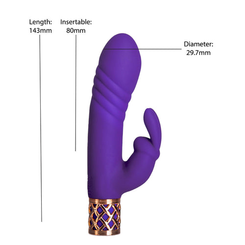 Secrets Oreiller Talk® - Sensuel – La baguette double thrusting de luxe - Violet