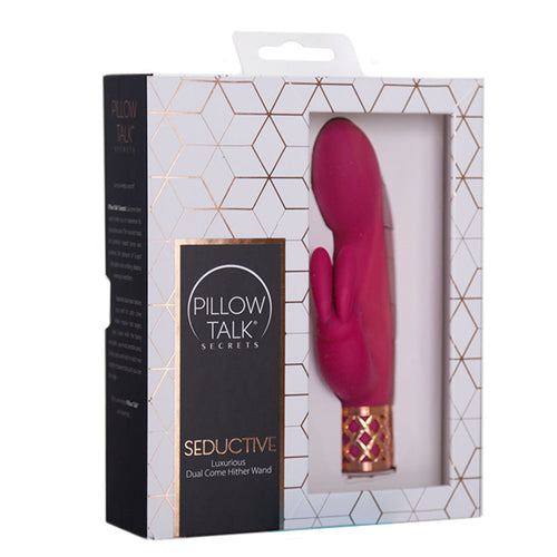 Oreiller Talk® Secrets - Séduisant – Dual Luxurious Venez derrière la baguette - Fuchsia