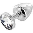 Diogol Anni argenté rond avec des éléments Swarovski (T2 Taille) image 0