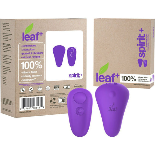 Swan Leaf+ - Vibrateur Spirit+ avec télécommande - Purple