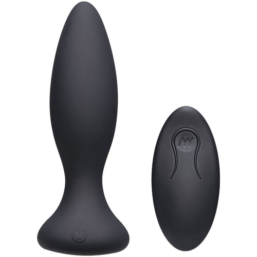 Doc Johnson A Play Débutant VIBE – Plug anal vibrant en silicone avec télécommande – Noir image 0
