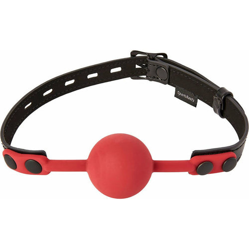 Feuilles de sport Saffron Silicone Bal Gag - Rouge image 0