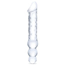 Gläs - Dildo en verre double extrémité avec perles anales image 0