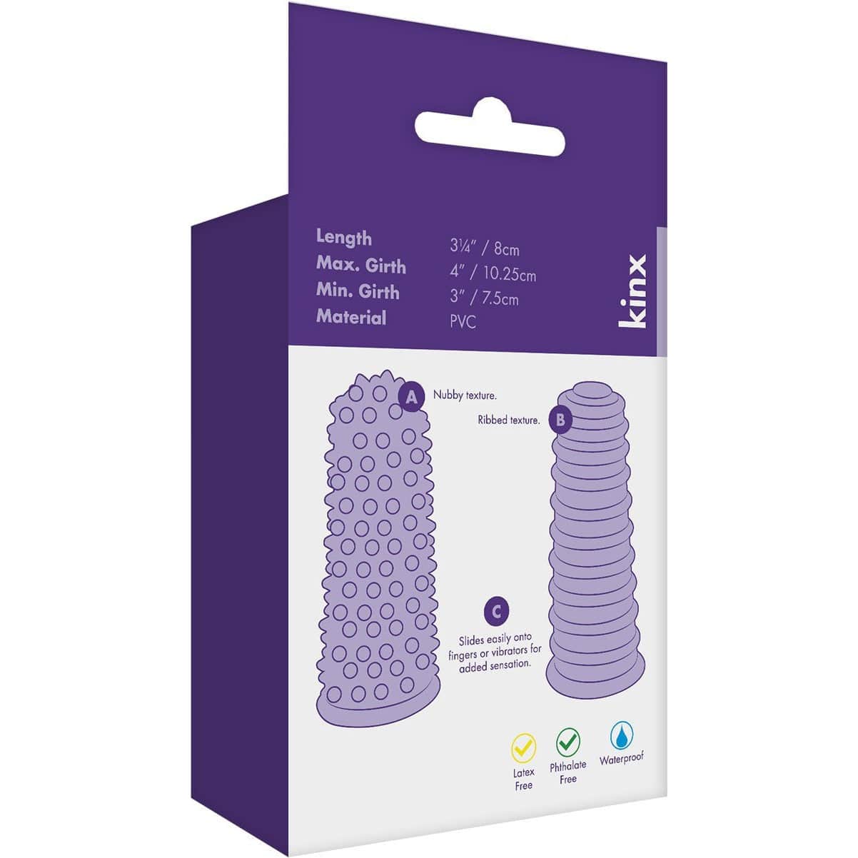 Manches de doigts de lustre Kinx - rose et violet image 3