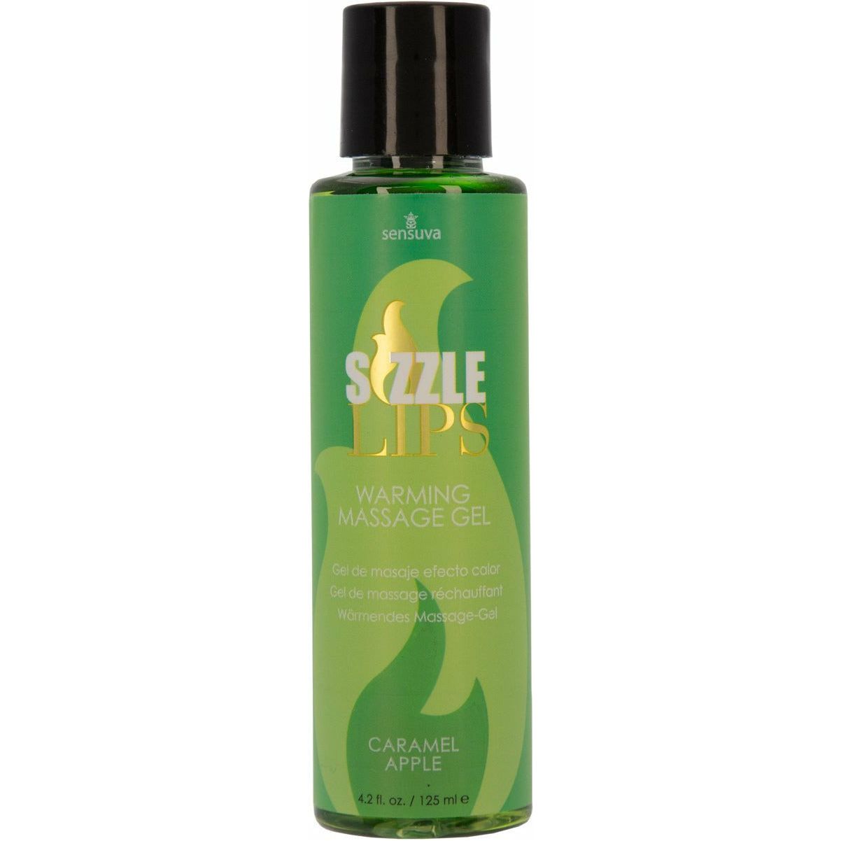 Sensuva Sizzle Lips Warming Gel comestible Caramel Apple 4,2 oz image 0