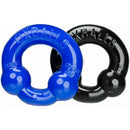 Cockring ultra-balles Oxballs – 2 packs - Noir/bleu de police image 0