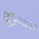 Cristal de toxicomanie – Dildo clair de 8" avec boules image 4