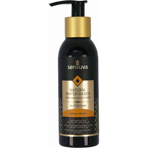 Sensuva Natural Water-Based – Hydratant personnel aromatisé - 4,2 oz - Butter Rum image 0