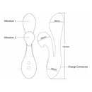 Le Swan Silhouette - Dual Vibrator - Rechargeable - Rose