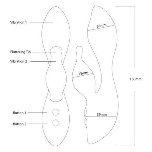 The Cygnet Swan® - Vibrateur clitoris & point G - Rose