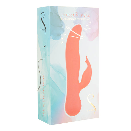 Vibrateur à double action Blossom Swan® - Corail