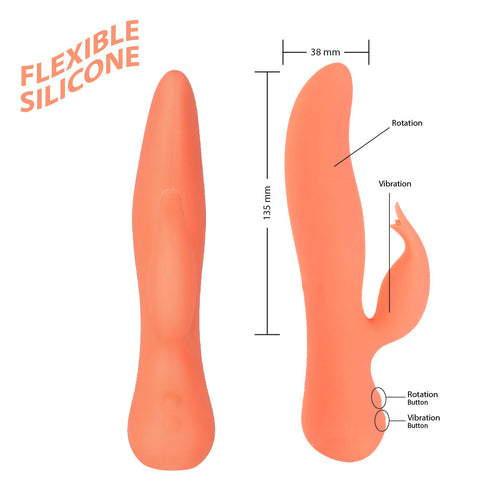 Vibrateur à double action Blossom Swan® - Corail