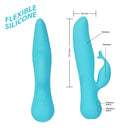 Le vibrateur double action Kissing Swan® - Bleu