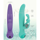 Swan Touch – Duo – Vibrateur double lapin – Rechargeable - Teal