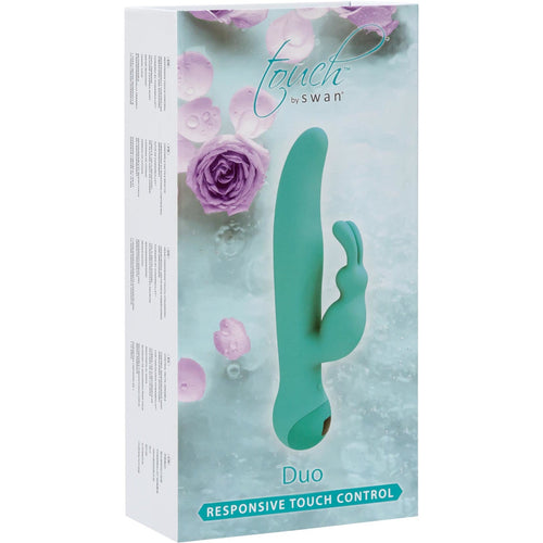 Swan Touch – Duo – Vibrateur double lapin – Rechargeable - Teal
