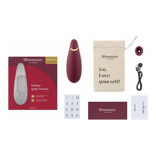 Womanizer Premium 2 – Stimulateur clitoridien – Bordeaux image 4