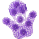 Gant de massage simple et vrai boules à roulettes - violet