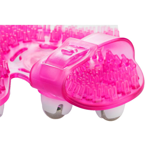 Gant de massage simple et vrai Roller Balls - Rose