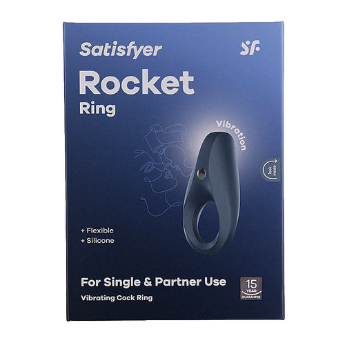 Anneau de Rocket Satisfyer – Anneau de cock vibrant – Bleu image 4