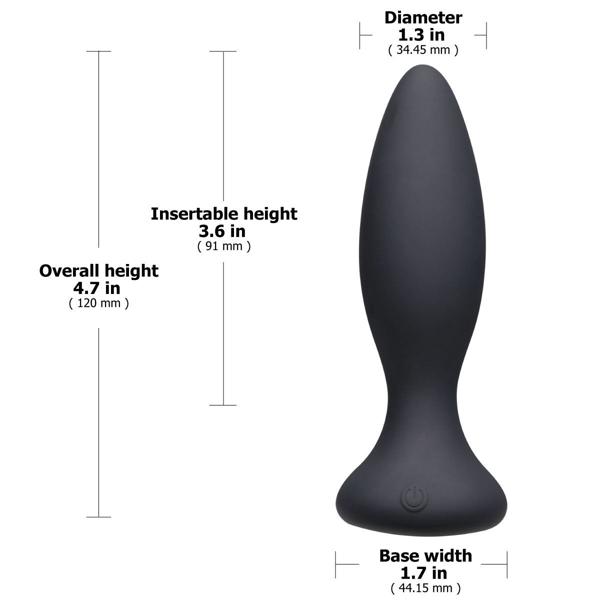 Doc Johnson A Play Débutant VIBE – Plug anal vibrant en silicone avec télécommande – Noir image 2