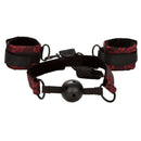 CalExotics® Scandal – Gag à boule respirant avec Cuffs – Rouge image 1
