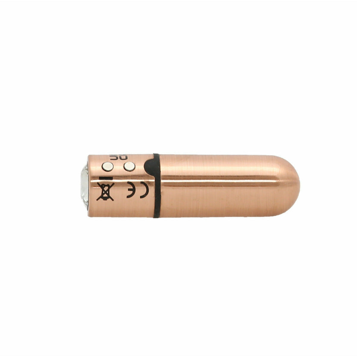 Bullet de première classe - Vibrateur de balle 2,5" avec porte-clés - Or rose image 4