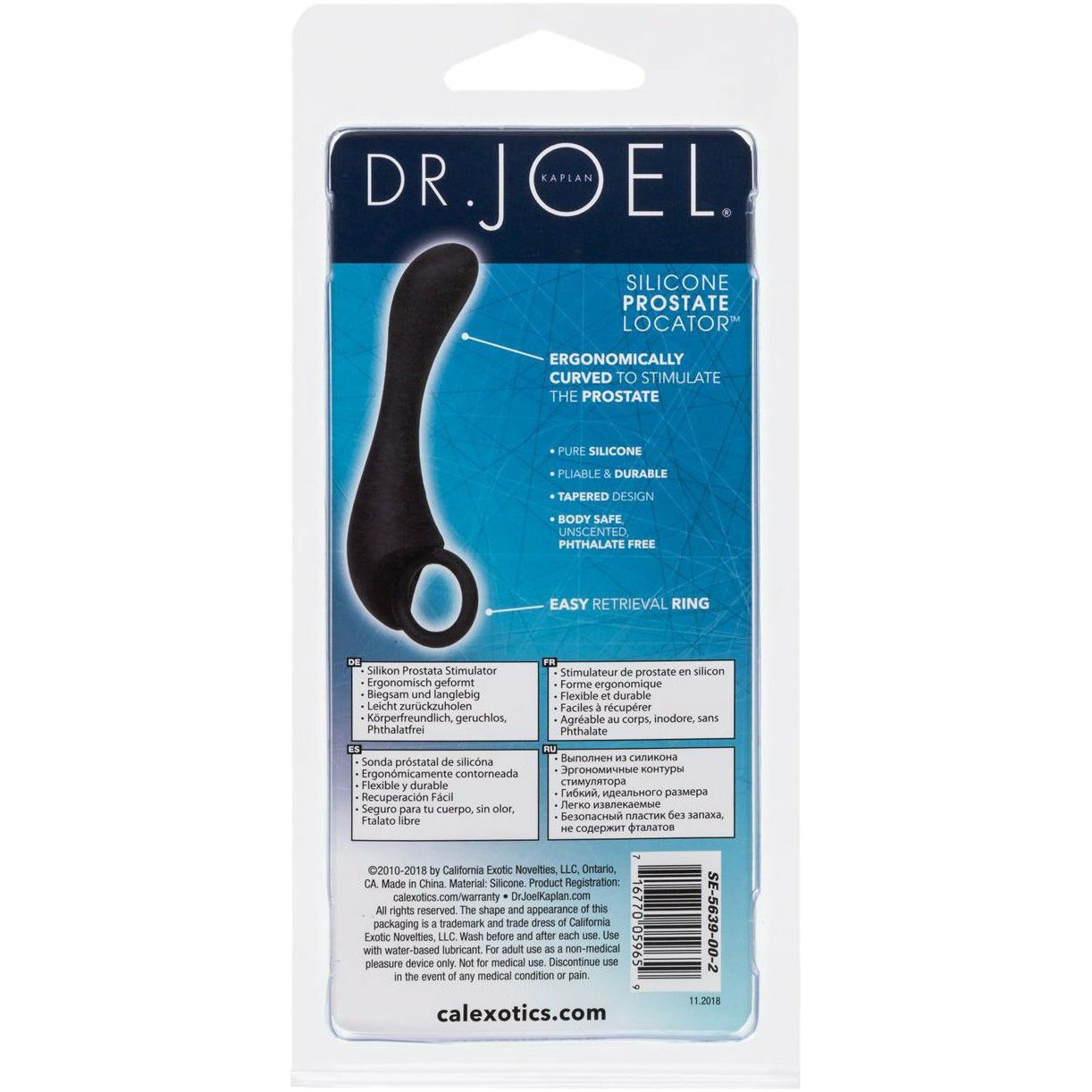 CalExotics® Dr Joel Silicone Indice de la prostate Noir image 4