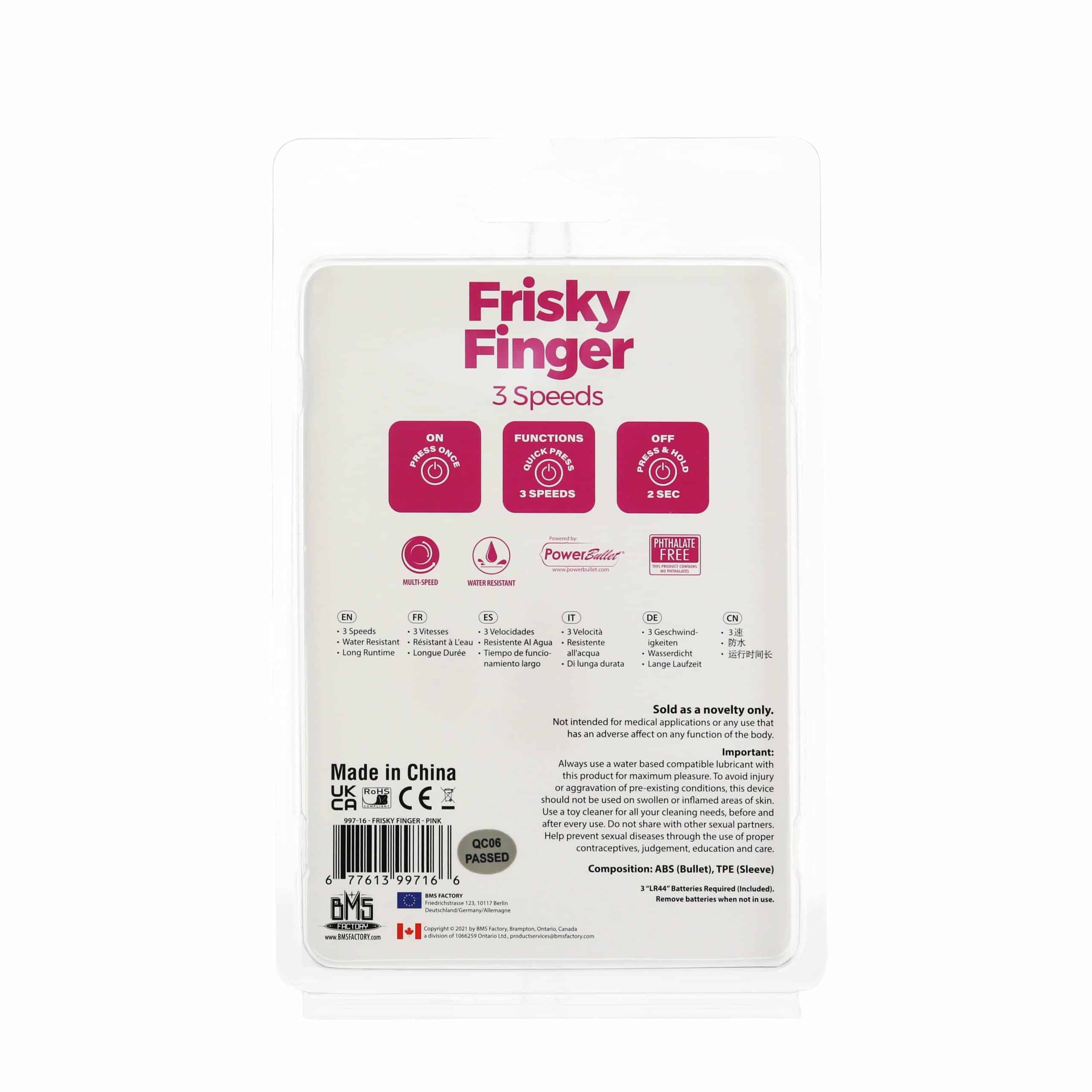 PowerBullet Frisky Doigt - Rose image 2
