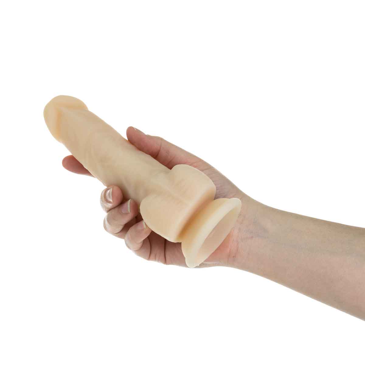 Dépendance nue Dildo rotatif et vibrant de 7" avec télécommande image 3