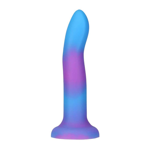 Rave par toxicomanie - 8" Glow in the Dark Dildo - Blue Purple image 2