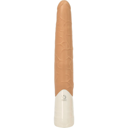 Sept créations Long John Thrusting Vibrator - 11" - Beige image 2