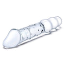 Gläs - Dildo en verre double extrémité avec perles anales image 3