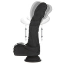 Toxicomanie nue – 8.6:00 Dildo vibrant et rotatif en silicone avec télécommande - Noir image 3