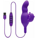 NMC Mains allumées - Double vibrateur dauphin - rechargeable - violet image 0