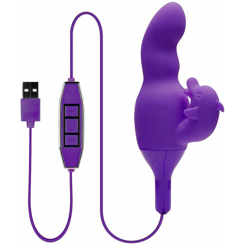 NMC Mains allumées - Double vibrateur dauphin - rechargeable - violet image 0