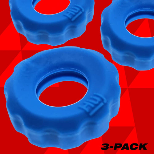 Balles à Ox - HünkyjunkTM - Super Huj No Roll C-Rings – 3 pk – Teal image 2