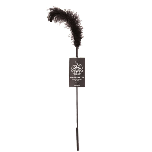 Feuilles de sport Tickler de plume d'autruche – Noir image 2