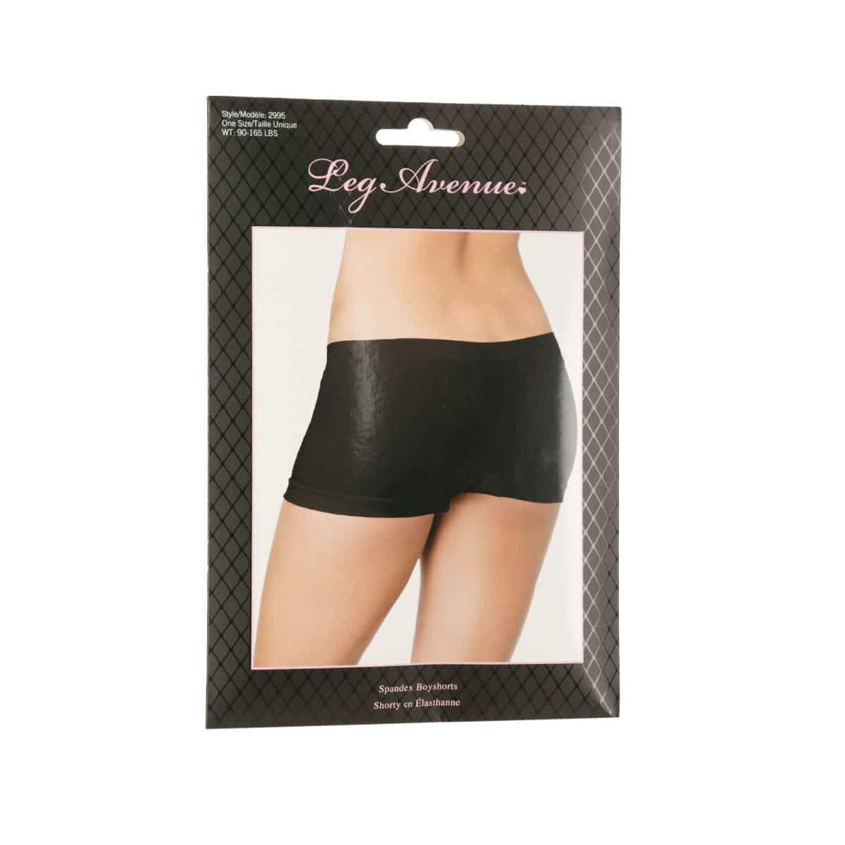 Short garçon sans couture Leg Avenue – une taille convient le plus - Noir image 3