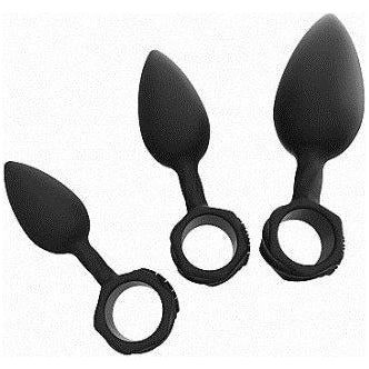 Bouchons d'entrainement anal de baignoire – 3 pièces – Noir image 1