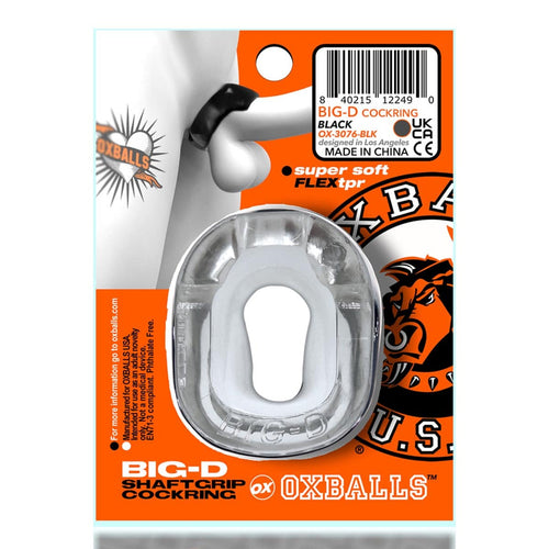 Boules à Ox - Big-D Cockring de poignée d'arbre – Effacer image 5