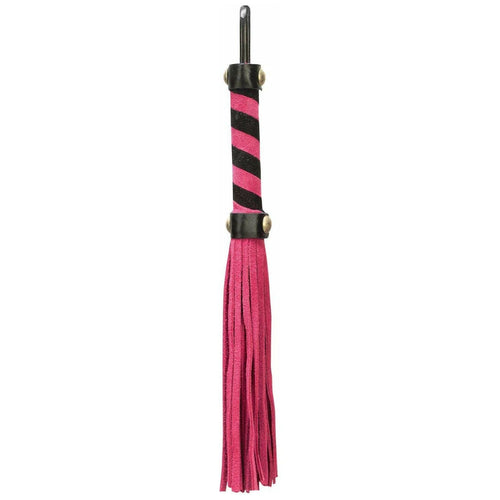 Petit fouet de punition - Fuchsia avec poignée noire et Fuchsia image 0