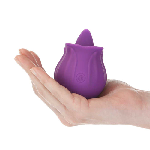 Lady - Flickering Tongue &amp; Vibrating Clitoral Stimulateur – Violet image 1