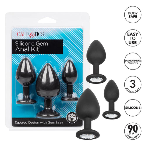 CalExotics® Kit anal silicone Gem – Noir image 2