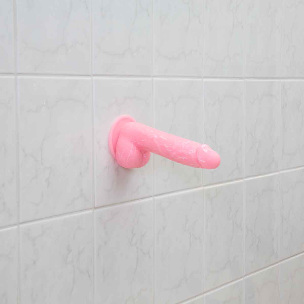Pure Love® - Glow-In-The-Dark Dildo en silicone réaliste – 7,5 po – rose image 4
