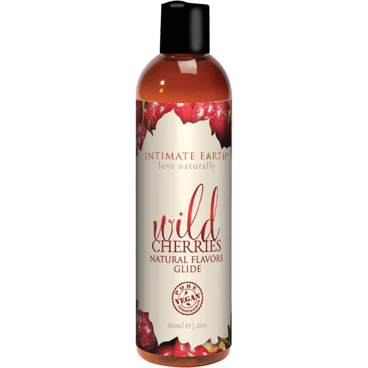Glide de saveurs naturelles de la Terre intime - Cerises sauvages - 60ml/2oz image 0