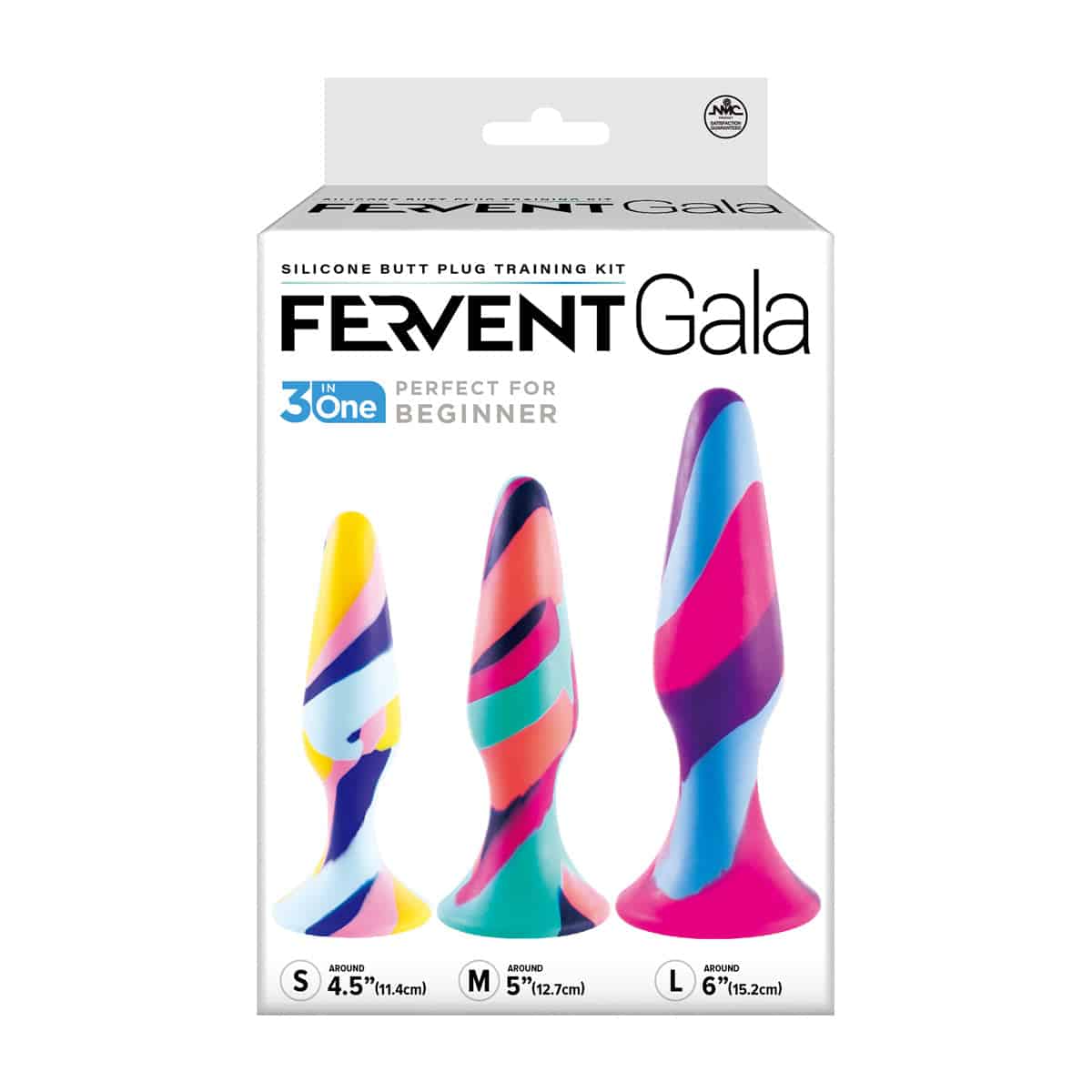 Excellent Power Fervent Gala 3 en 1 Silicone Butt Plug Training Kit image 4