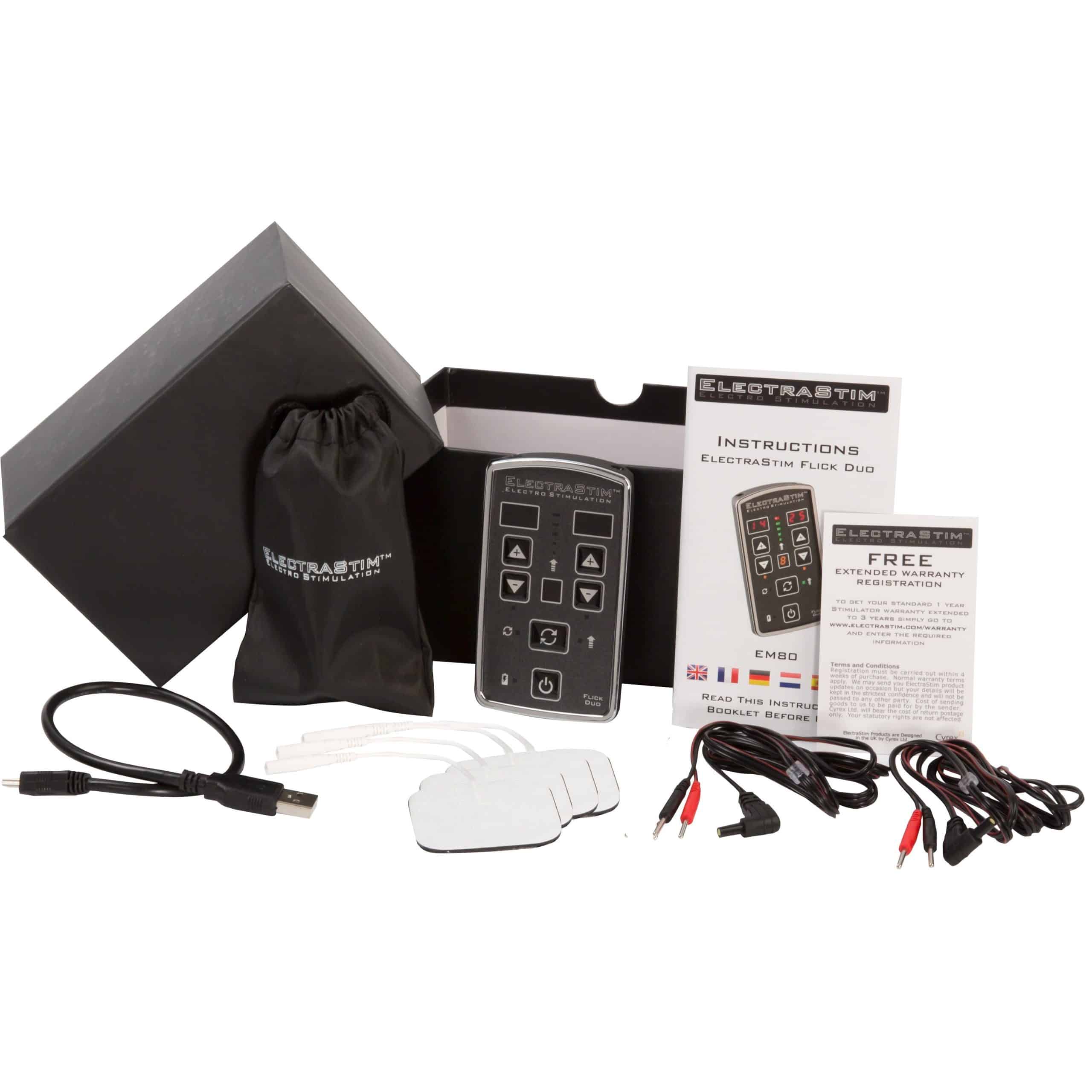 ElectraStim Flick Duo Electro-Sex Stimulator Pack