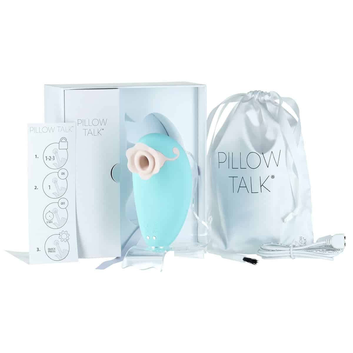 Oreiller Talk Dreamy – masseur clitoris luxueux – téal image 4