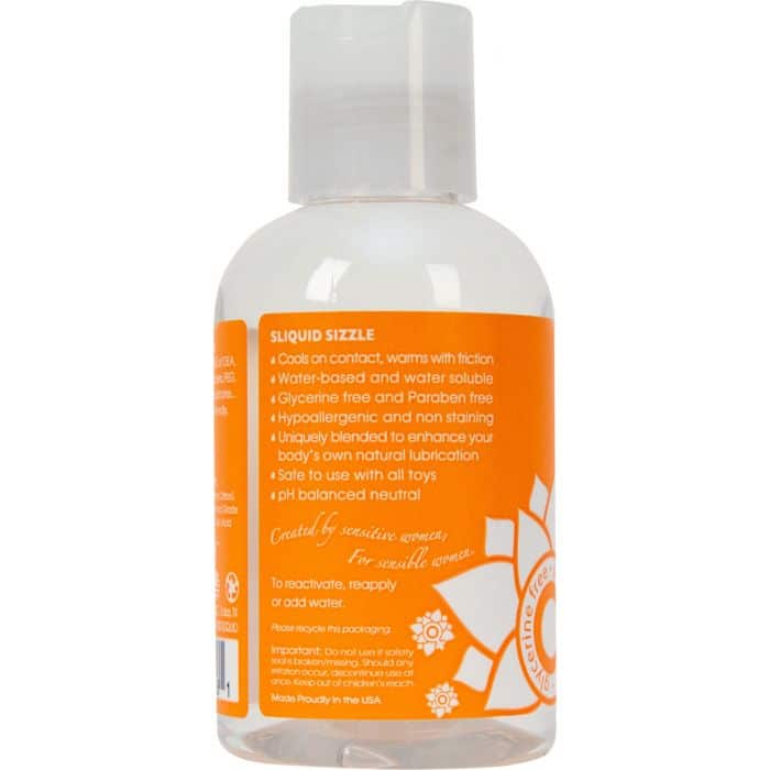 Sliquid® Sizzle – Lubrifiant stimulant naturel – 4,2 oz / 125 ml image 0